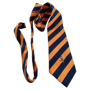 Walt Disney world men stripped tie 💯 silk